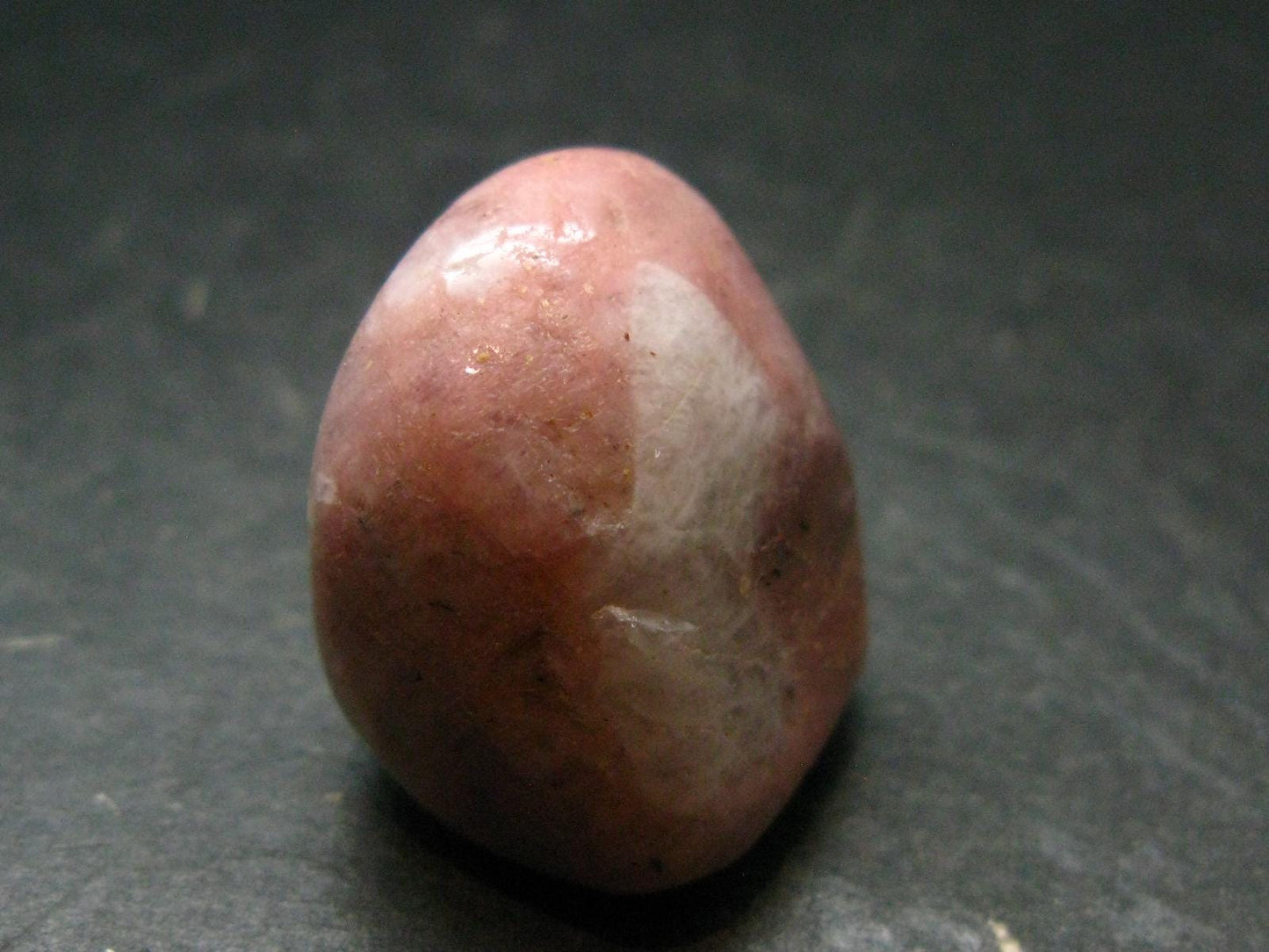 Rare Pink Petalite Tumbled Stone From Canada - 1.1" - 17.56 Grams