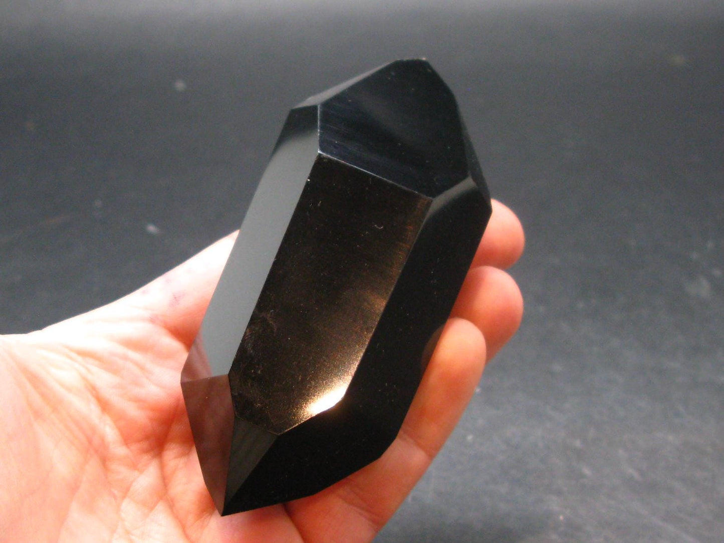 Black Obsidian Polished Stone From Mexico - 3.6"