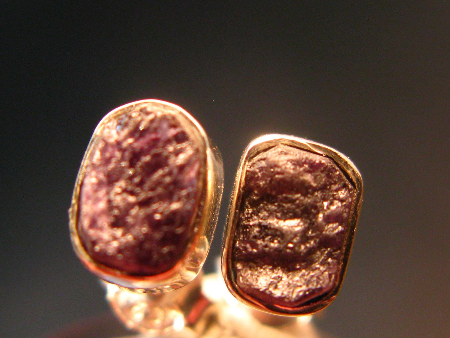 Alexandrite Stud Earrings Sterling Silver From Brazil - 1.69 Grams