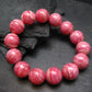 Rhodochrosite Genuine Bracelet ~ 7.5 Inches ~ 16mm Round Beads