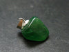Tsavorite Gem Green Garnet Sterling Silver Pendant From Tanzania - 0.8" - 2.14 Grams