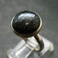 Real!! Very Rare Nuumite Nuummite Sterling Silver Ring from Greenland - 4.0 Grams - Size 7.75