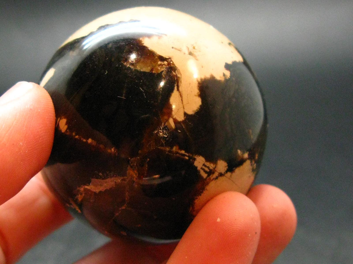 Rare Blue Amber Ball Sphere Fluorescent From Indonesia - 1.9" - 56.60 Grams