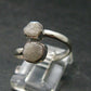 Very Rare White Cryolite 925 Silver Ring from Greenland - Size 9 - 2.53 Grams