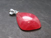 Rhodochrosite Sterling Silver Pendant From Alma Colorado - 1.1" - 3.86 Grams