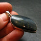 Hawk Eye (Blue Tiger Eye) Silver Pendant from South Africa - 1.8"