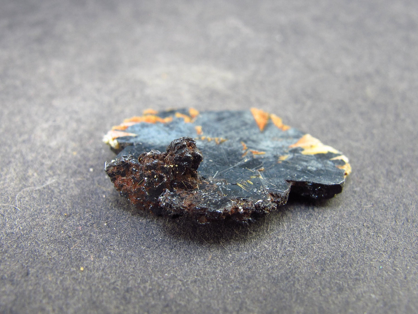 Large Hematite and Rutile Cluster from Brazil - 1.0" - 3.2 Grams