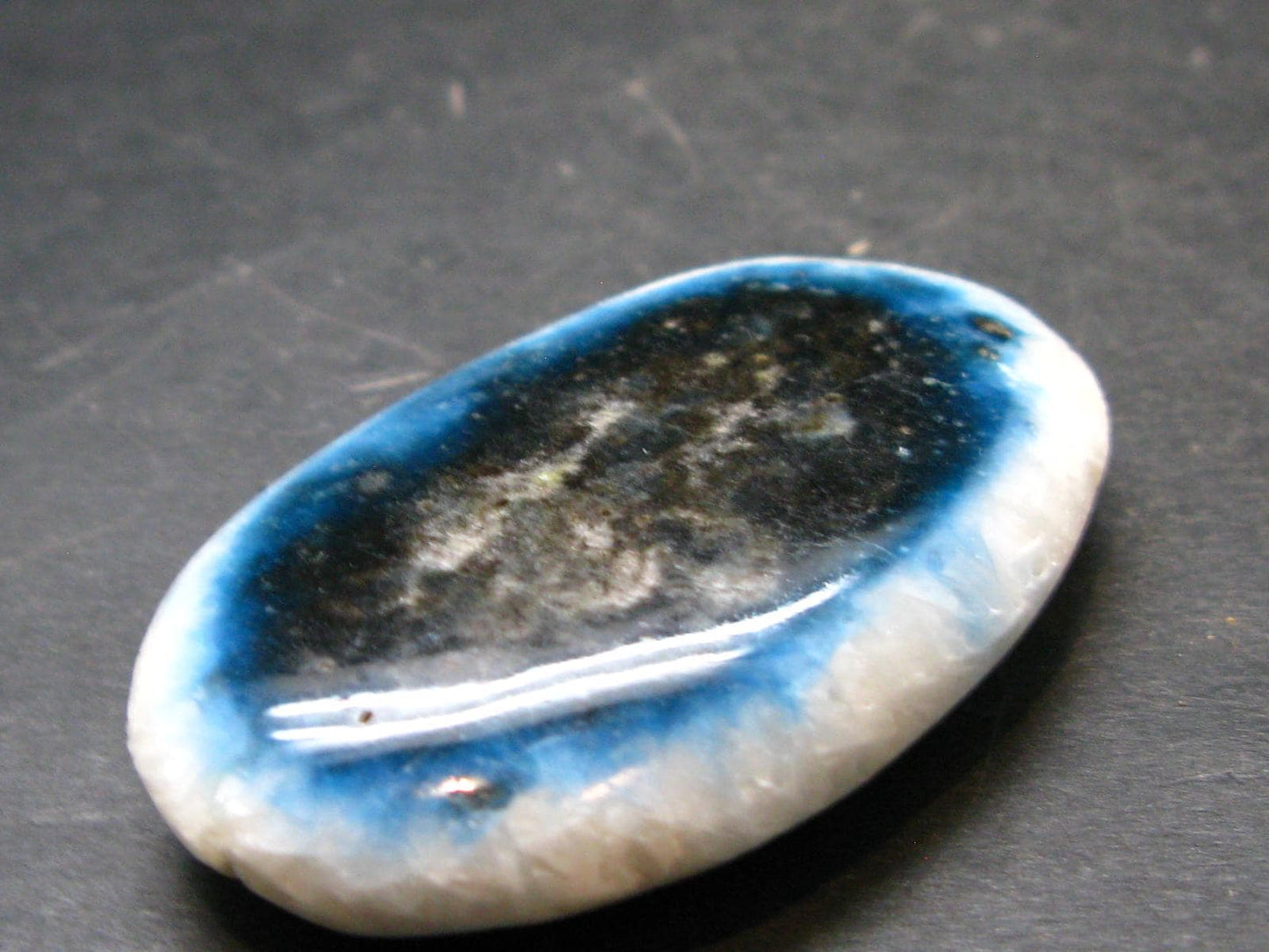 Blue Ice Glacierite Tumbled Stone from Indonesia - 1.9" - 29.72 Grams