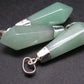 Lot of 3 Natural Diamond Shape Green Aventurine Pendant from India