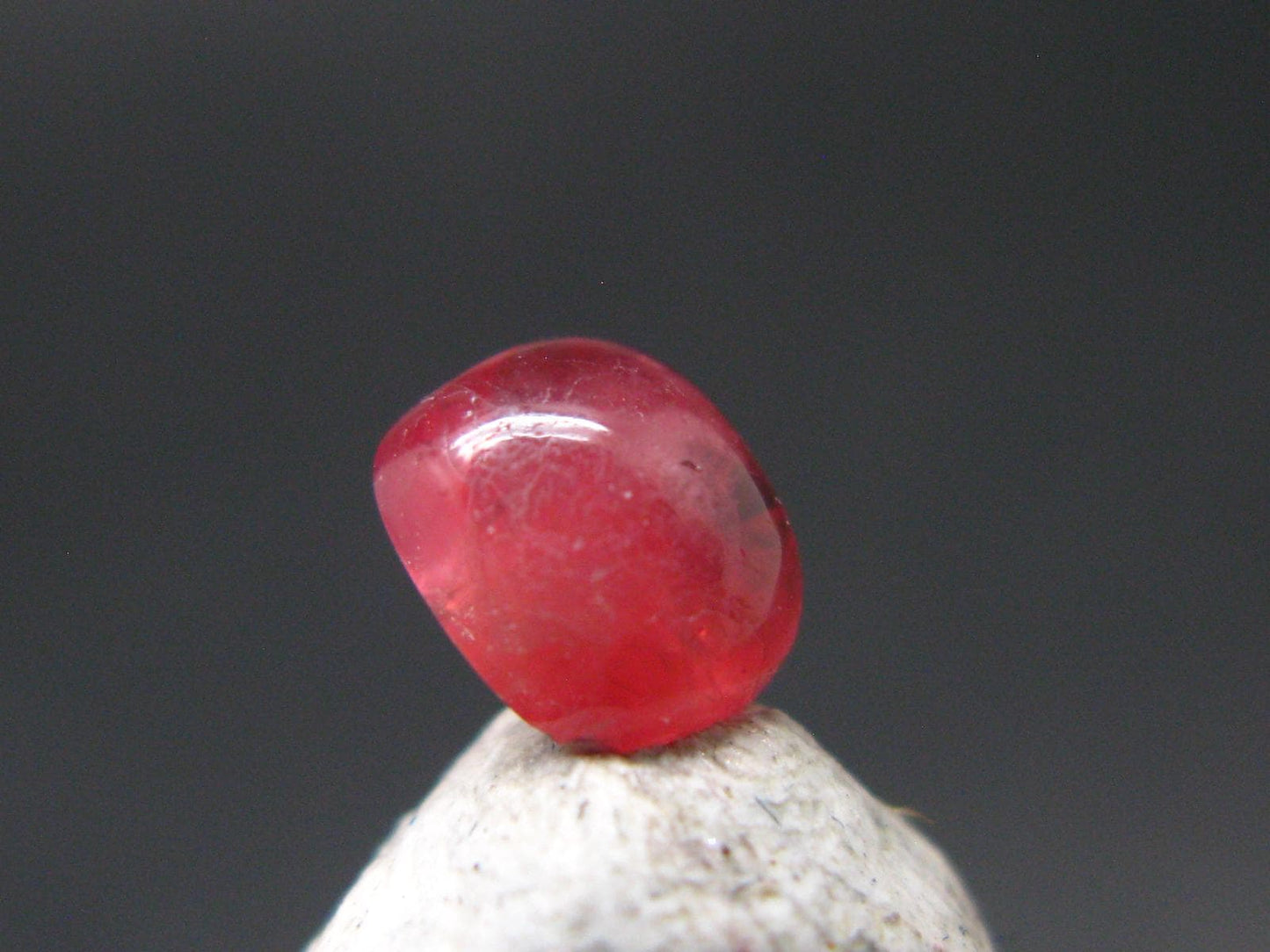 Rare Gem Bixbite Red Beryl Emerald Cabochon From Utah USA - 0.67 Carats - 5.5x4.7 mm