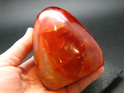 Carnelian Tumbled Stone From Madagascar - 3.1" - 360.68 Grams