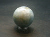 Blue Aquamarine Sphere Ball From Brazil - 1.3" - 51.46 Grams