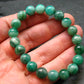 Emerald Gem Genuine Bracelet ~ 7 Inches ~ 10mm Round Beads