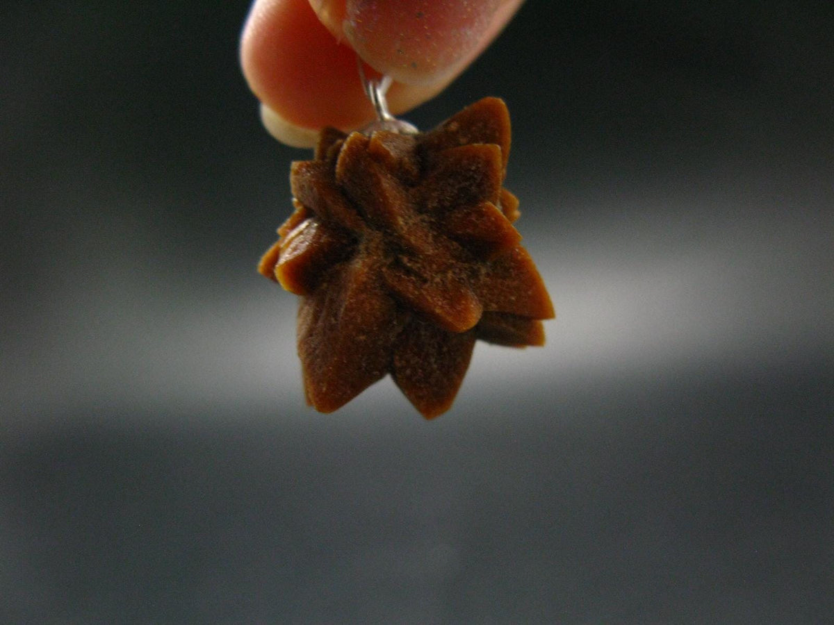 Rare Glendonite Crystal Silver Pendant from Russia - 1.0" - 6.16 Grams