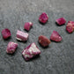 Nice Lot of 10 Bixbite Red Emerald Beryl Crystals From Utah USA - 3.66 Carats