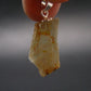 Gem Color Change See-Thru Straw Terminated Crystal Diaspore Crystal Silver Pendant From Turkey - 1.0" - 2.86 Grams
