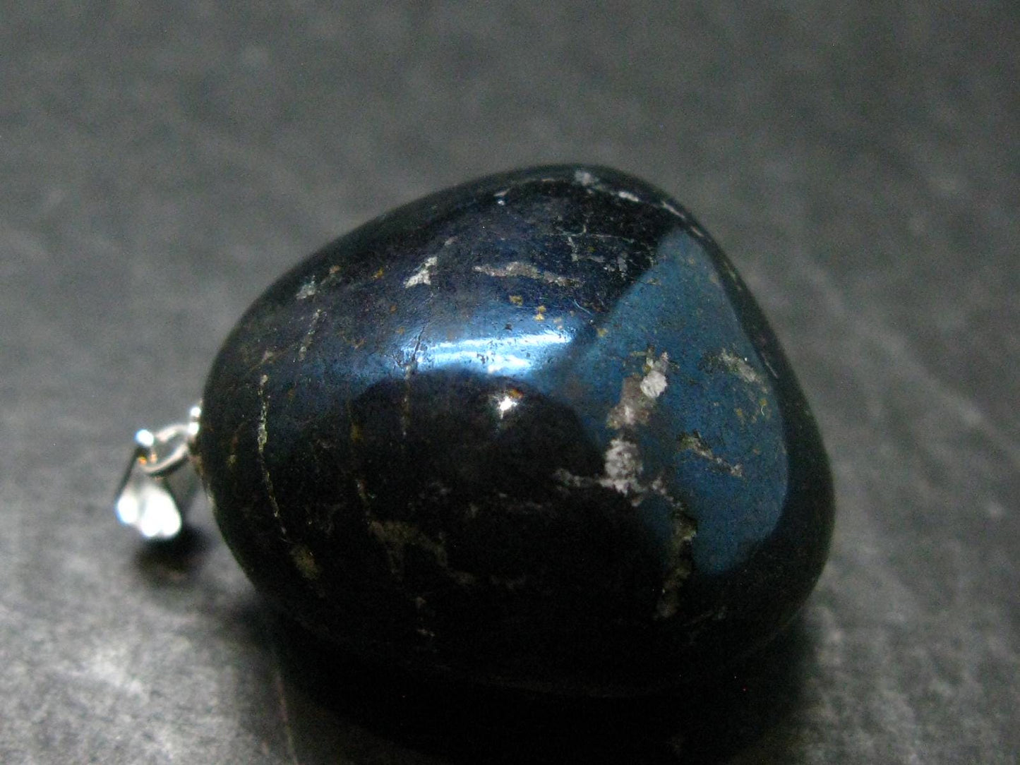 Covelite Covellite Crystal Silver Pendant From Peru - 1.3" - 24.07 Grams
