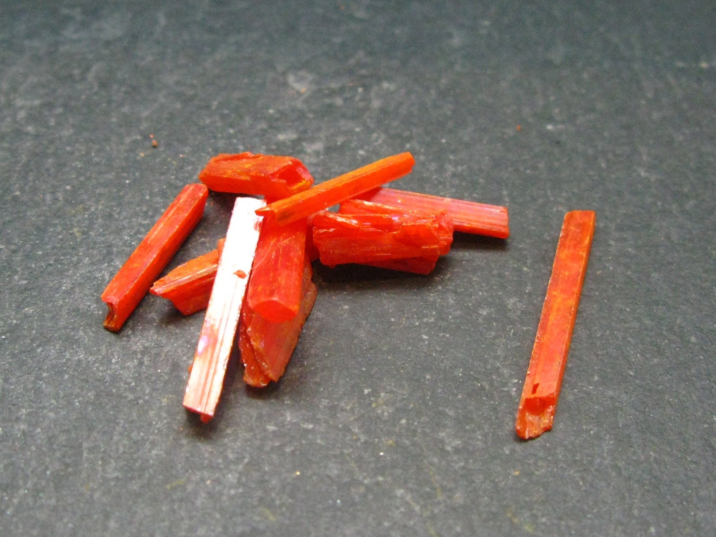 Lot of 10 Orange Crocoite Crystals From Australia - 5.51 Grams