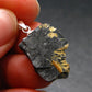 Large Hematite and Rutile Silver Pendant from Brazil - 1.0" - 3.28 Grams