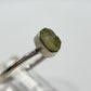 Raw Chrysoberyl Ring Green Yellow Gemstone Silver Minimalist Crystal Unique Jewelry Gift - Sizes 8