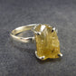 Fabulous Untreated Imperial Topaz 925 Silver Ring from Brazil - 2.87 Grams - Size 9.25