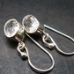 Phenakite Phenacite Silver Earrings From Russia - 2.31 Grams