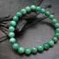 Emerald Gem Genuine Bracelet ~ 7 Inches ~ 7mm Round Beads
