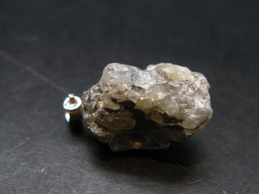 Phenakite Phenacite Crystal Silver Pendant From Brazil - 1.0" - 4.57 Grams