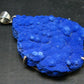 Royal Blue Rough Azurite Sterling Silver Pendant - 3.0" - 42.09 Grams