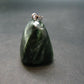 Seraphinite Clinochlore Silver Pendant From Russia - 1.2''