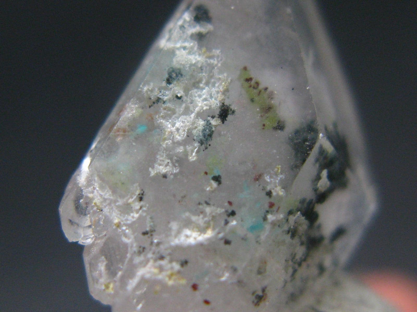 Ajoite In Quartz Crystal From South Africa - 0.7" - 1.96 Grams