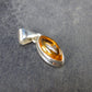 Imperial Topaz Crystal Silver Pendant from Brazil - 0.8" - 2.54 Grams