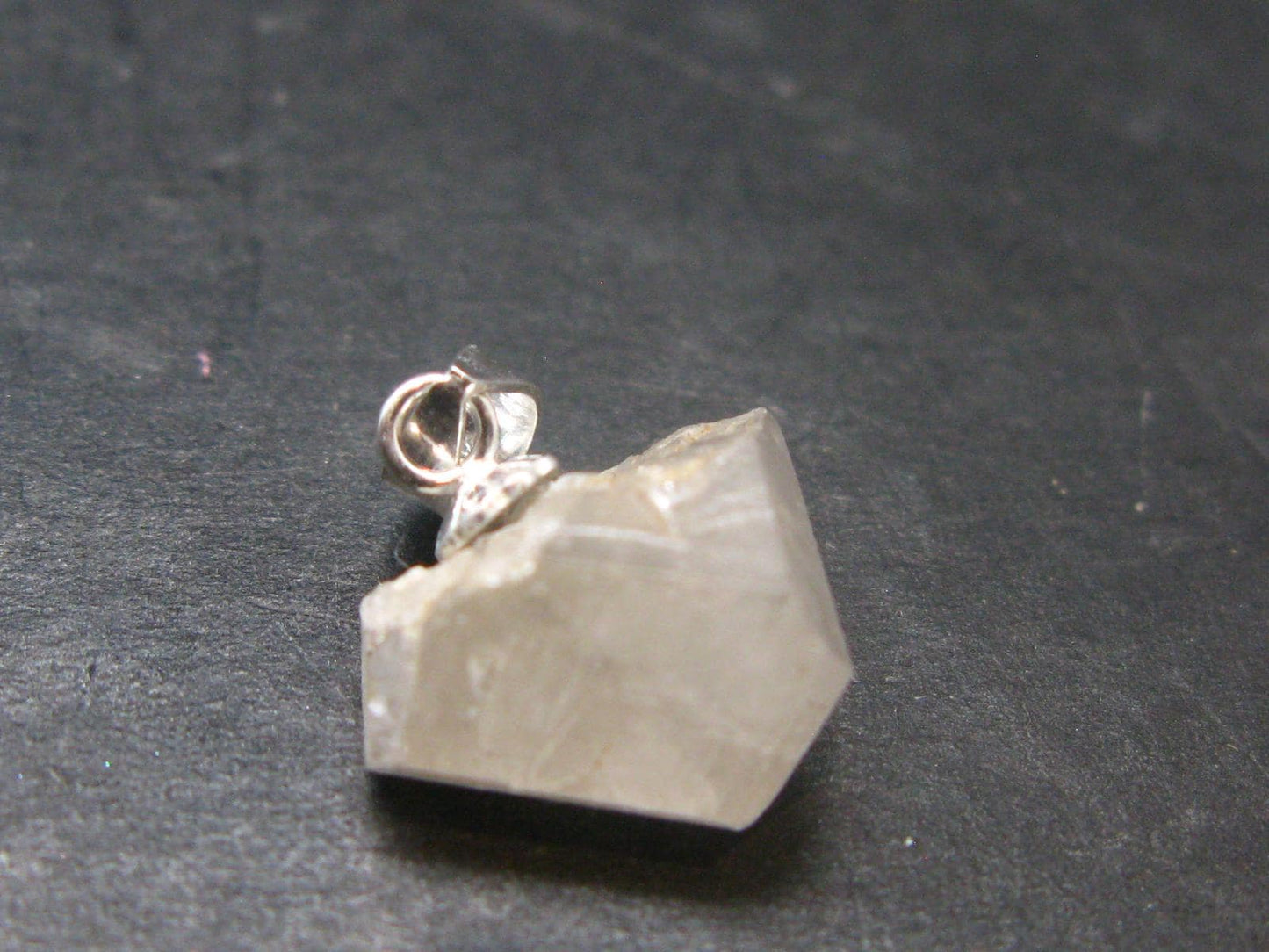 Phenakite Phenacite Silver Pendant from Burma Myanmar - 0.6 Inches - 1.39 Grams
