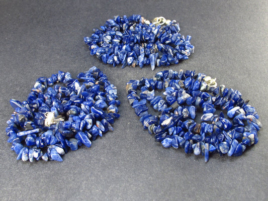 Lot of 3 Sodalite Necklaces From Canada - 18"
