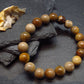 Petrified Wood Genuine Bracelet ~ 7 Inches ~ 10mm Round Beads