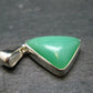 Rich Green Chrysoprase Silver Pendant From Australia - 1.0" - 3.05 Grams
