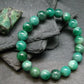 Emerald Gem Genuine Bracelet ~ 7 Inches ~ 10mm Round Beads