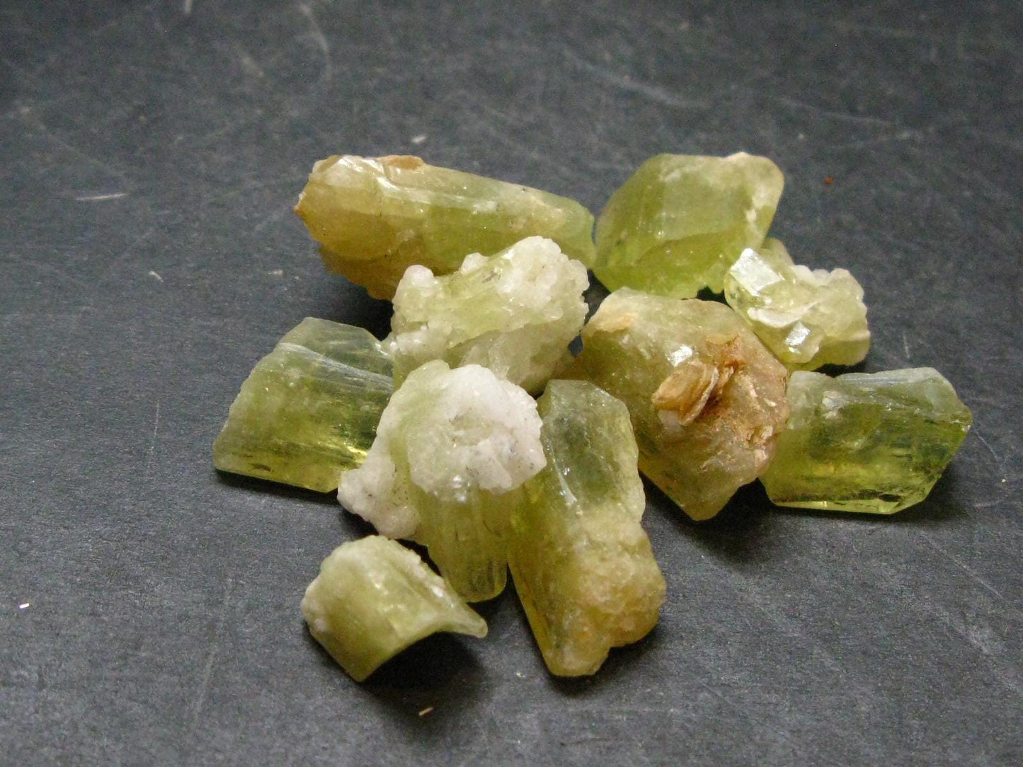 lot of 10 Brazilianite Crystals From Brazil - 22.92 Grams
