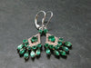 Gem Emerald Faceted Silver Earrings From Colombia - 4.77 Grams Total