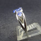 Natural Faceted Blue Tanzanite (Zoisite) Crystal Sterling Silver Ring From Tanzania - 2.26 Grams - Size 6.25