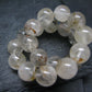 Rare Petroleum Oil In Quartz Crystal Bracelet - 7 Inches - 9mm Round Beads