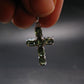 Moldavite Tektite Silver Pendant from Czech Republic - 1.3" - 2.40 Grams