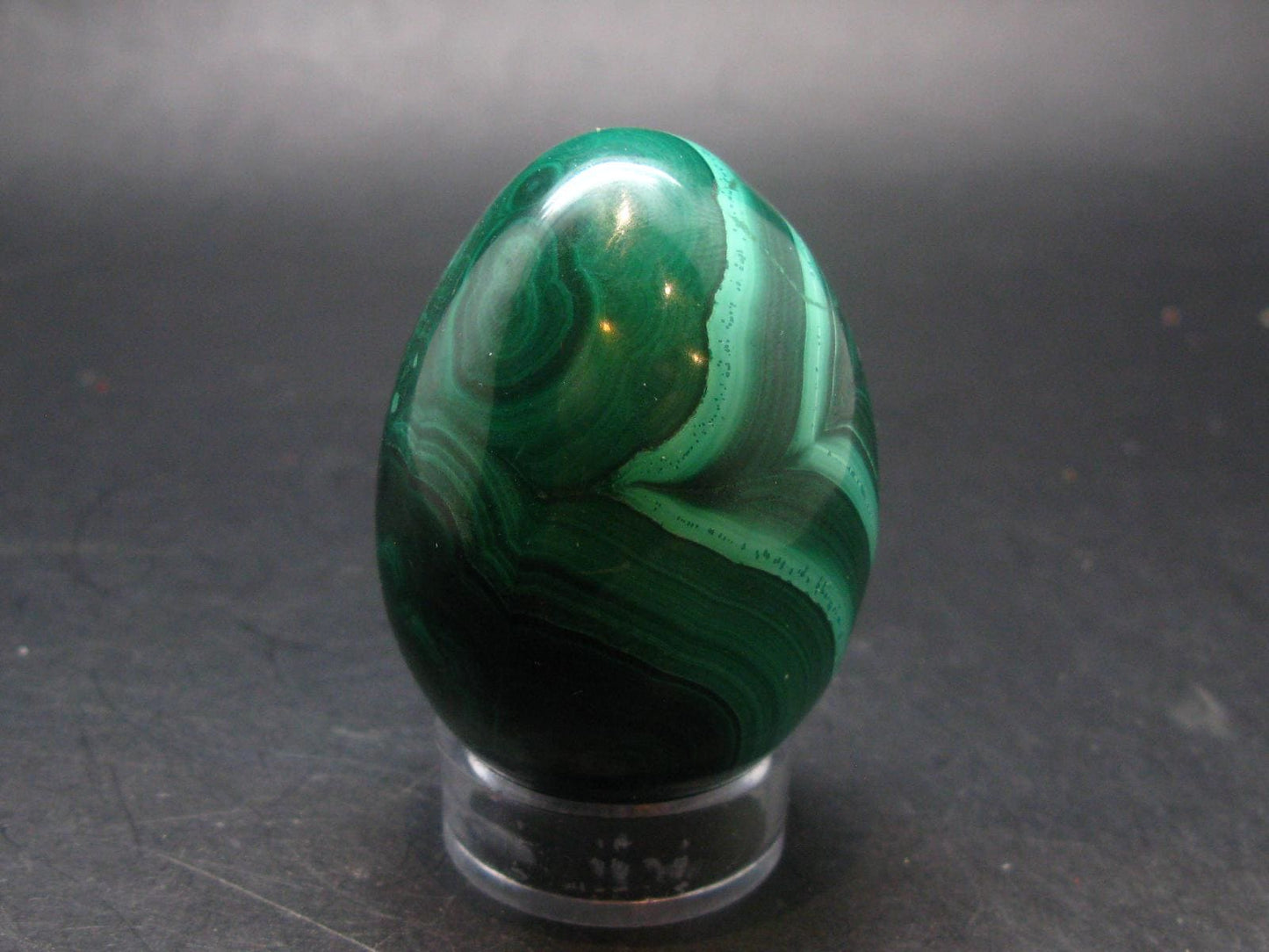 Malachite Egg Carving From Congo - 2.3" - 221.0 Grams