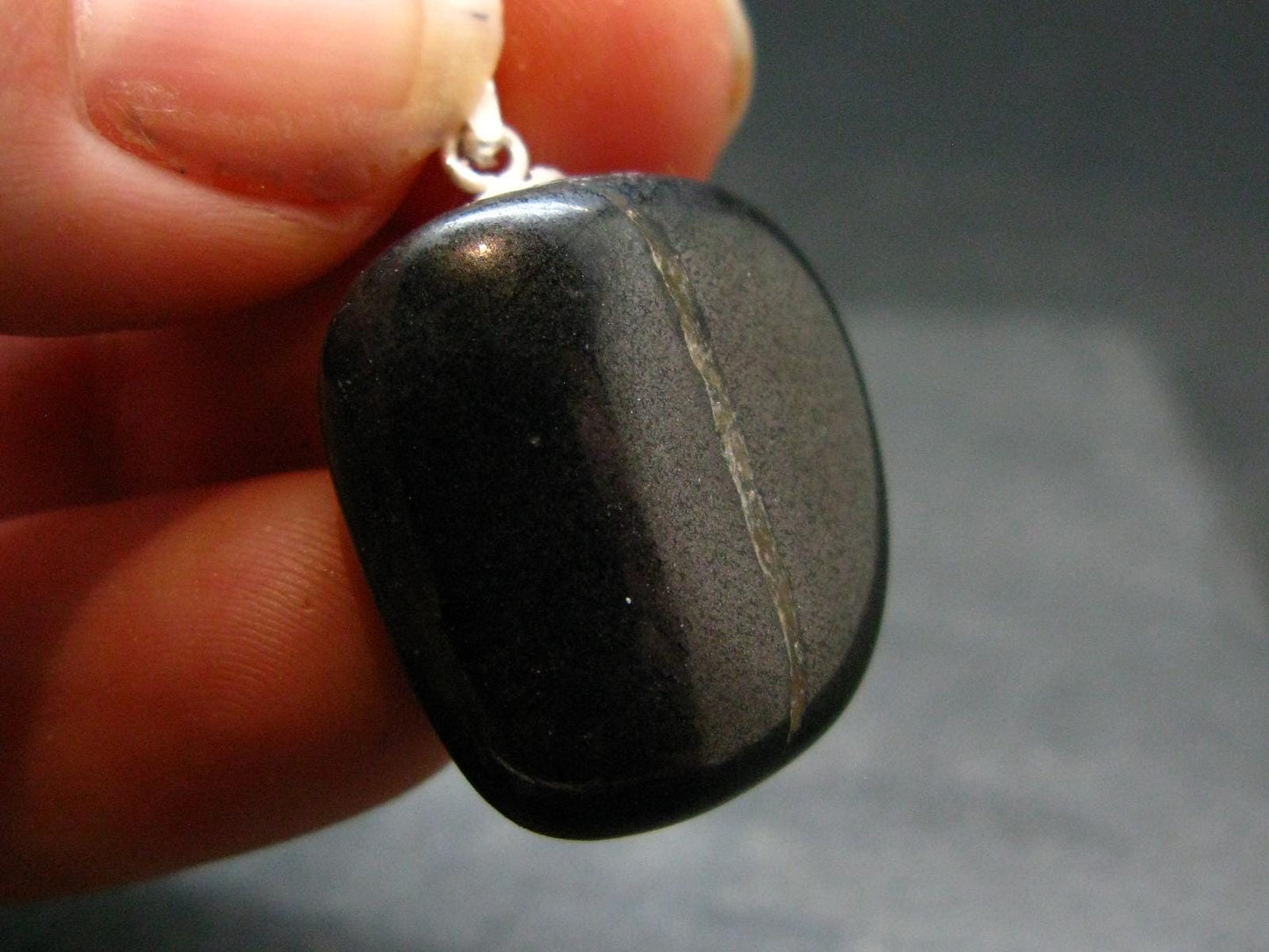 Rare ISUA Stone Silver Pendant From Greenland - 1.1" - 9.34 Grams