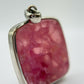 Cobalto Calcite Pendant Pink Gemstone Silver Necklace Natural Crystal Jewelry Healing Stone Gift