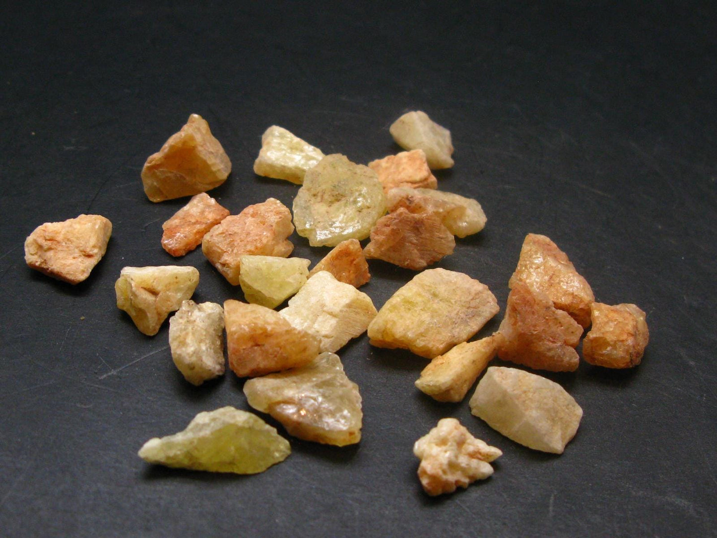 Lot of 25 Agni Gold Raw Danburite Crystals From Tanzania