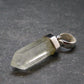 Gem Libyan Desert Glass Tektite Pendant Sterling Silver from Libya - 1.2" - 2.38 Grams