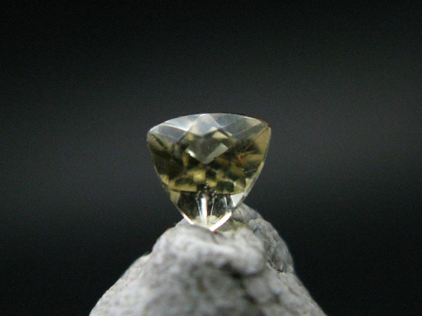 Golden Facetted Herderite Cut Gem From Brazil - 0.27 Carats