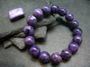 Charoite Genuine Bracelet ~ 7 Inches ~ 13mm Round Beads