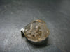 Large DT Elestial Quartz Crystal Silver Pendant From Brazil - 1.0" - 5.61 Grams
